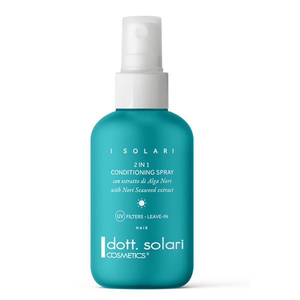 Кондиционирующий спрей для волос I SOLARI Dott. Solari с экстрактом водорослей нори. УФ-фильтры, несмываемый уход.